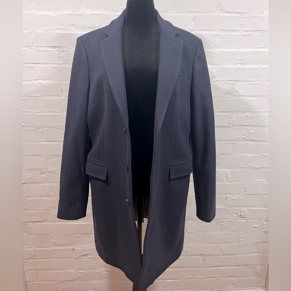 Zara Man Navy Blue Top Coat XL
